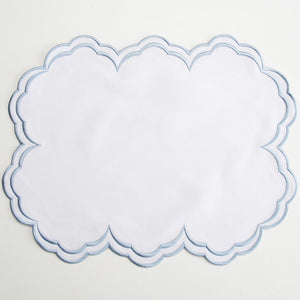 Aquelle White Rectangle Fabric Placemat