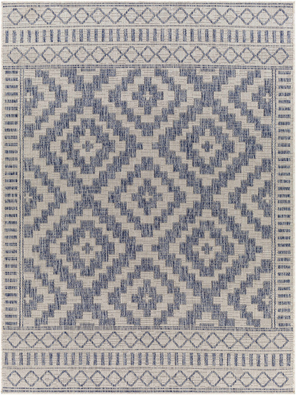 Kabala Dark Blue Area Rug - Clearance