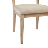 Armless Dining Chair with Cane Back and Tapered Wood Legs, Set of 2 - Dining Chairs