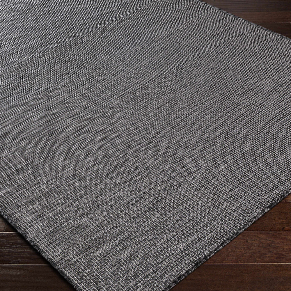 Aroona Black&Taupe Striped Flatweave Carpet - Clearance