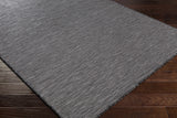 Aroona Black&Taupe Striped Flatweave Carpet - Clearance