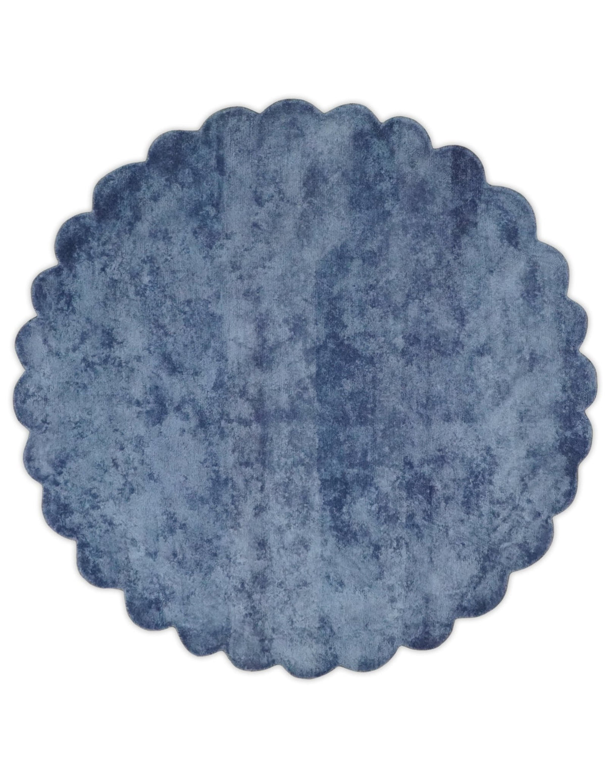 Art Silk 6x6 Round Modern Solid Violet Rug,  entryway, bedside, living room rug | VIS1