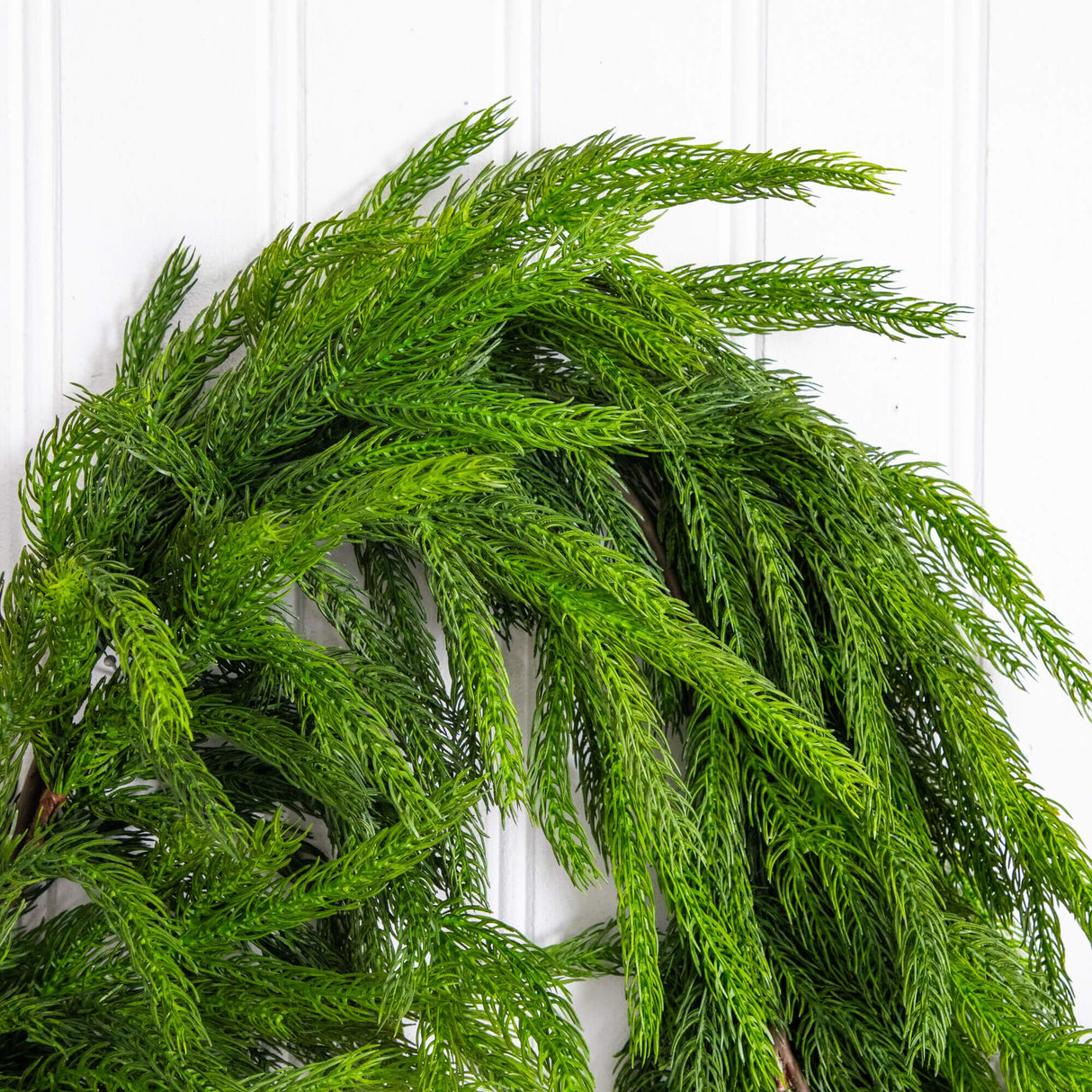 10' Artificial Real Touch Norfolk Island Pine Garland with Natural Look