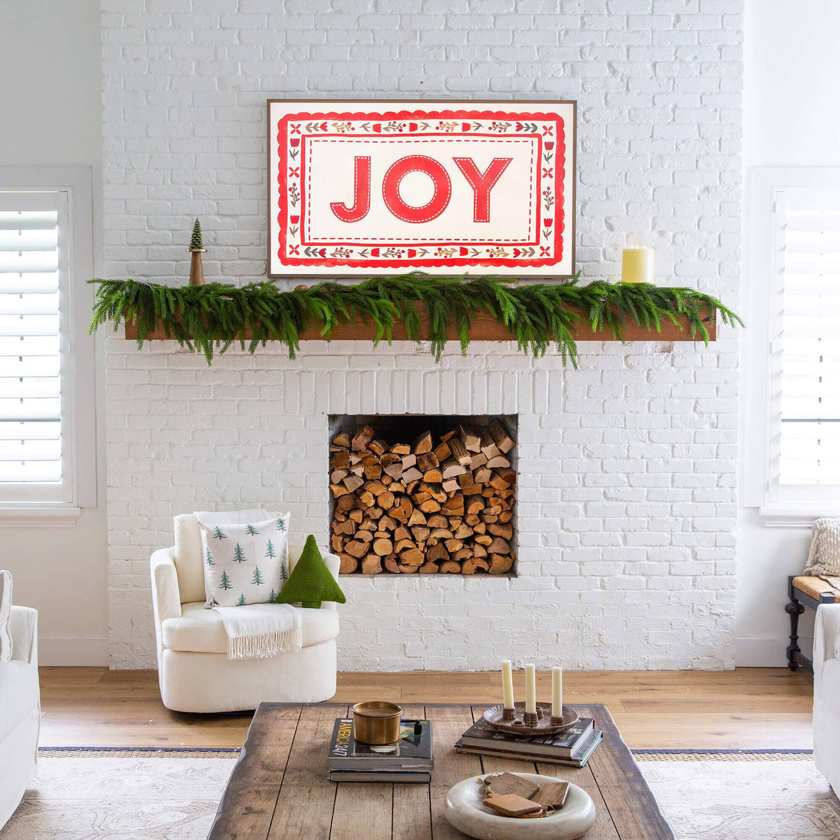 10' Artificial Real Touch Norfolk Island Pine Garland with Natural Look