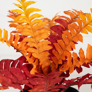 13” Autumn Artificial Fall Boston Fern Plant