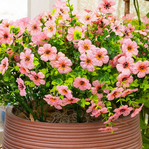 13" UV Daisy Flower Bush Plant (Indoor/Outdoor)- Set of 12