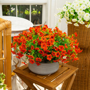13" UV Daisy Flower Bush Plant (Indoor/Outdoor)- Set of 12