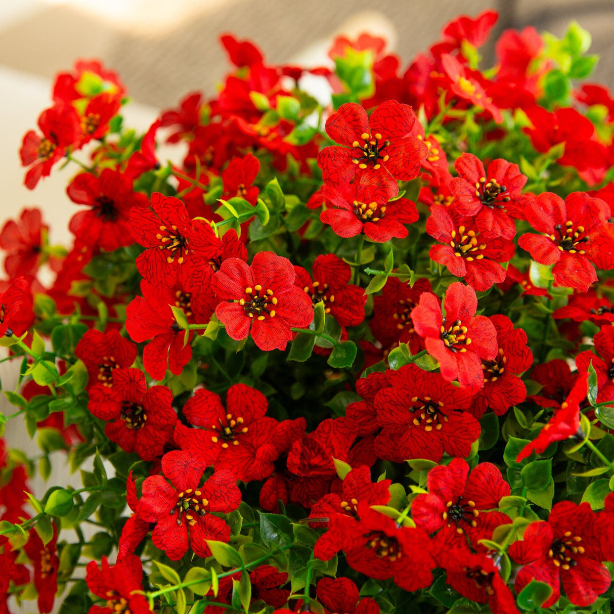 13" UV Daisy Flower Bush Plant (Indoor/Outdoor)- Set of 12