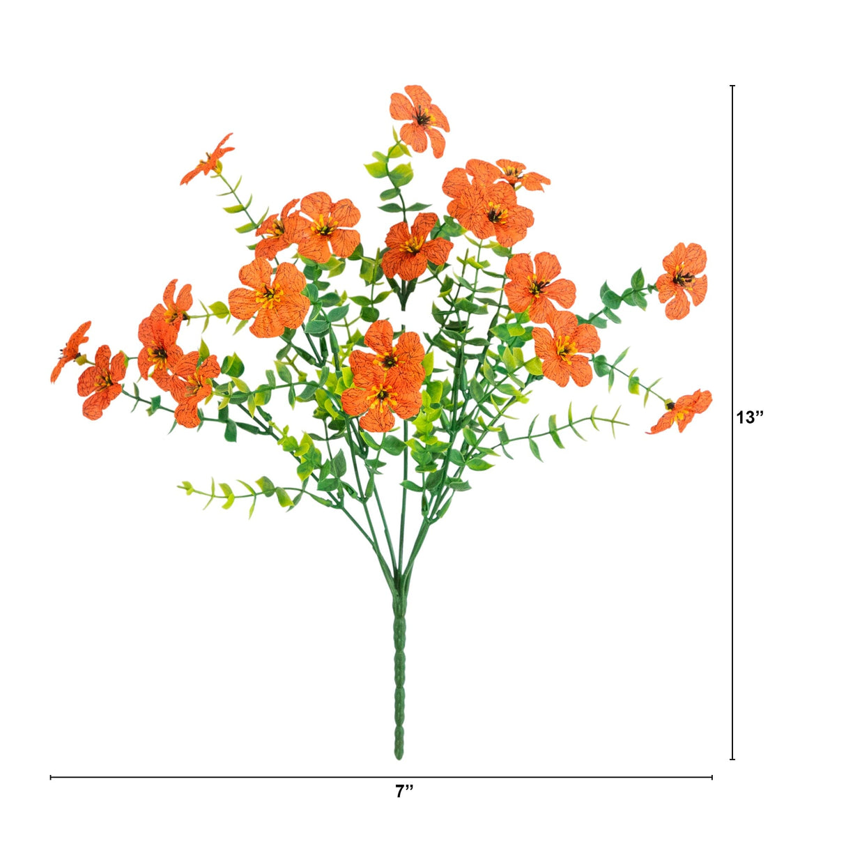 13" UV Daisy Flower Bush Plant (Indoor/Outdoor)- Set of 12