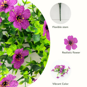 13" UV Daisy Flower Bush Plant (Indoor/Outdoor)- Set of 12