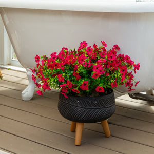 13" UV Daisy Flower Bush Plant (Indoor/Outdoor)- Set of 12