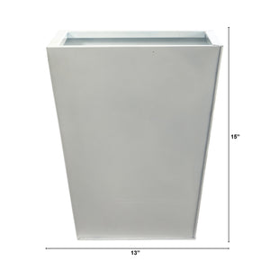 15” Classic Square Metal Planter