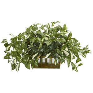 15” Florida Beauty Artificial Plant in Planter