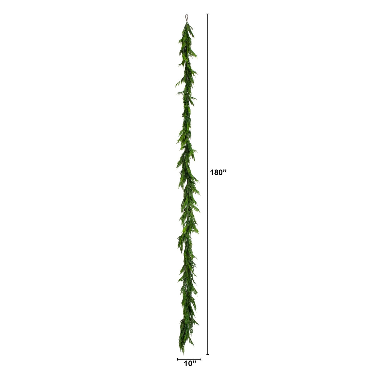 15' Artificial Real Touch Norfolk Island Pine Garland with Natural Look