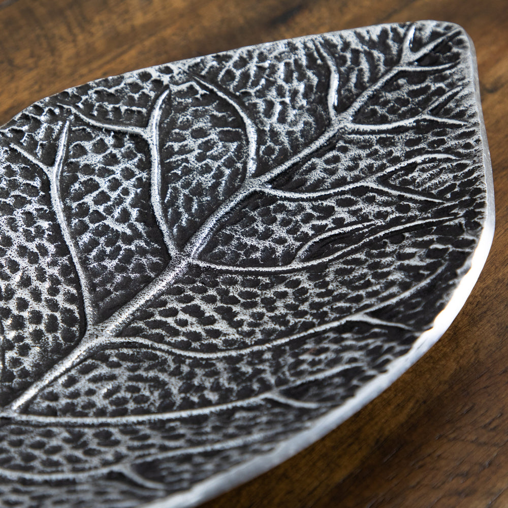16” Antique Leaf Decorative Accent