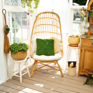 16" UV Resistant Artificial Grass Pillow Cushion (Indoor/Outdoor)