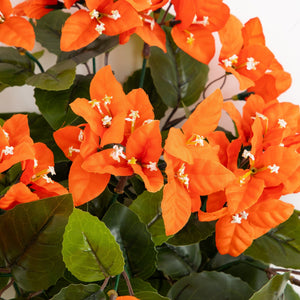 19" UV Resistant Artificial Bougainvillea Bush (Indoor/Outdoor) - Set of 4
