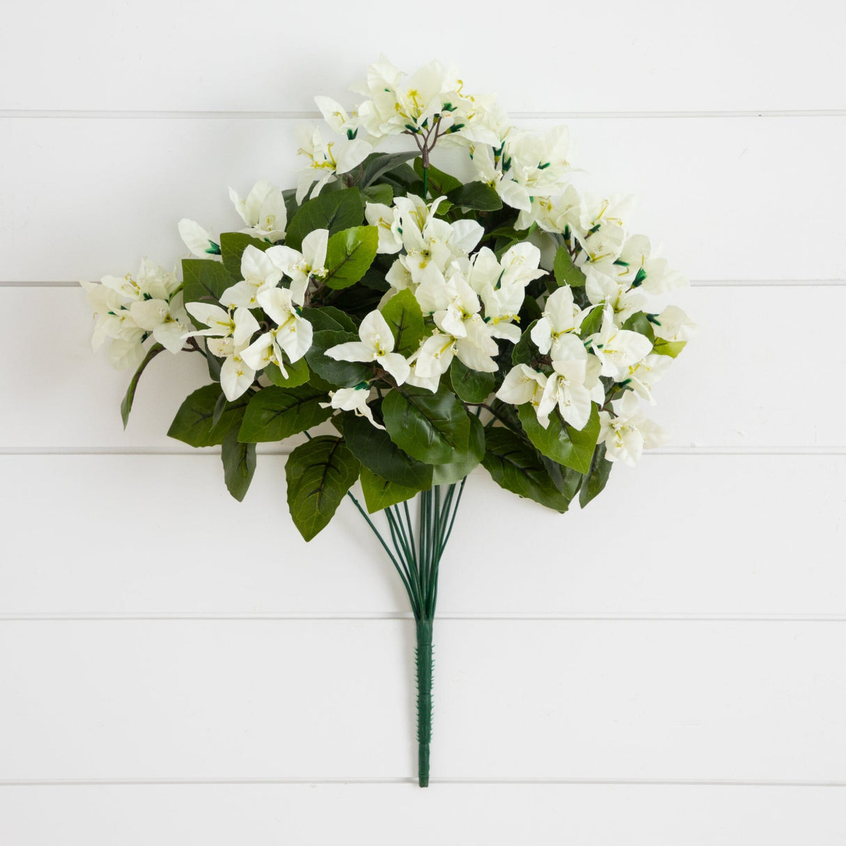 19" UV Resistant Artificial Bougainvillea Bush (Indoor/Outdoor) - Set of 4