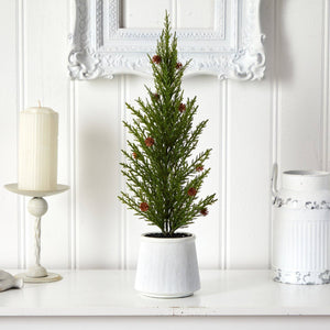 20'' Cedar Pine “Natural Look” Artificial Christmas Tree