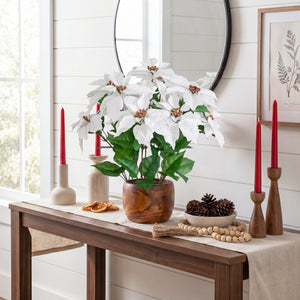 22” Artificial Poinsettia Plant