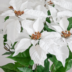 22” Artificial Poinsettia Plant