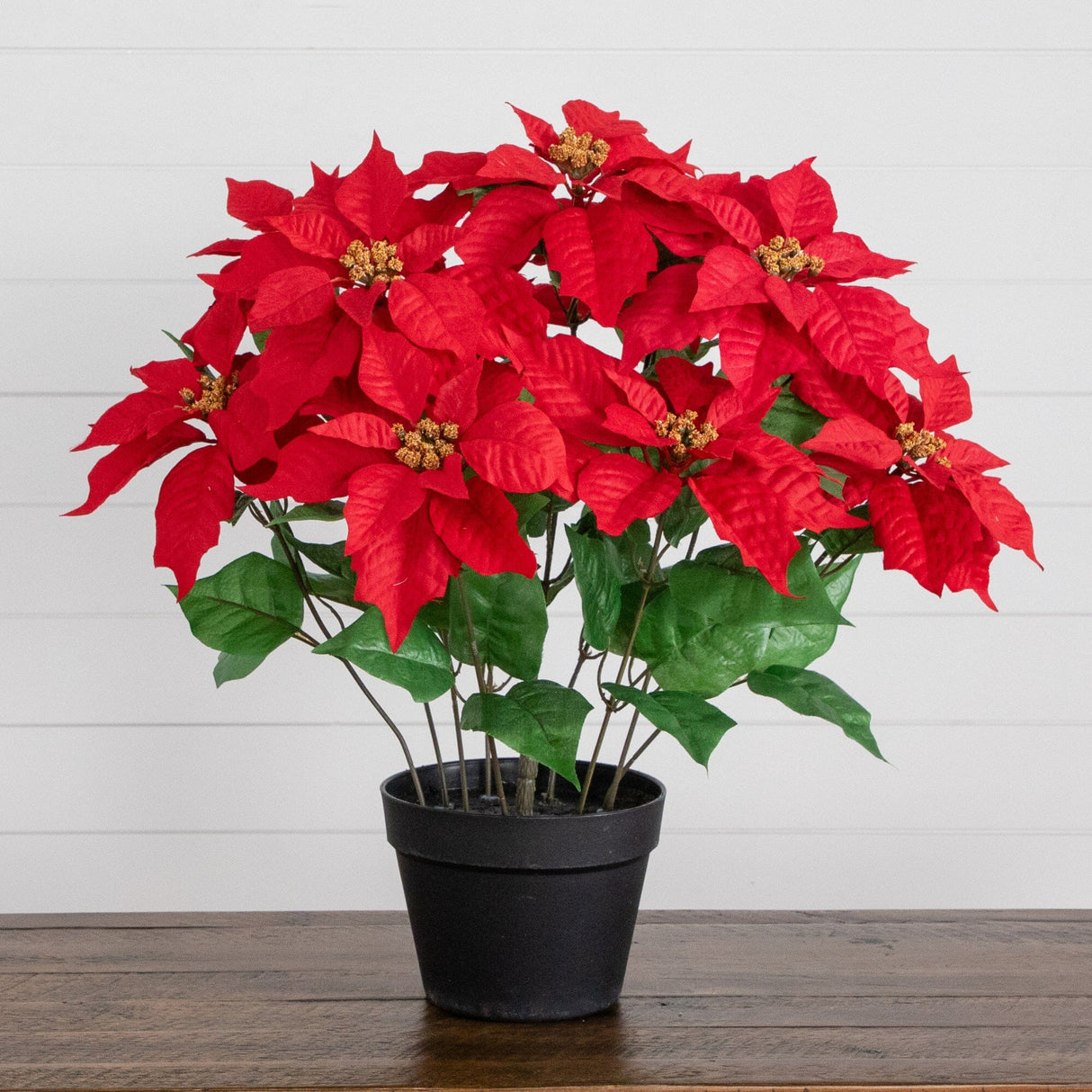 22” Artificial Poinsettia Plant