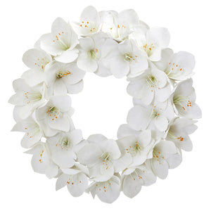 24” Amaryllis Artificial Wreath