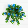 24" UV Resistant Artificial Azalea Hanging Plant (Indoor/Outdoor) - Set of 3