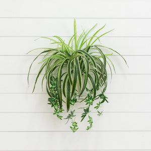24" UV Resistant Artificial Spider Bush (Indoor/Outdoor) - Set of 3
