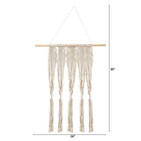 2.5’ x 2’ Hand Woven Macrame Wall Hanging Decor
