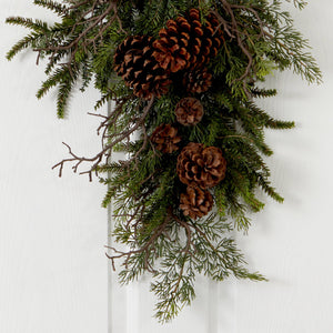 26” Pine & Pine Cone Teardrop