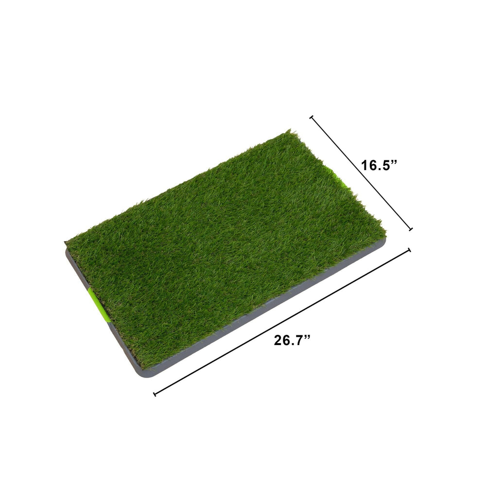 26.7" x 16.5" UV Resistant Artificial Pet Potty Grass Training Pad (Indoor/Outdoor)