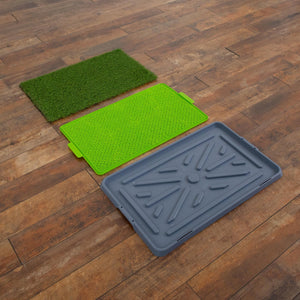 26.7" x 16.5" UV Resistant Artificial Pet Potty Grass Training Pad (Indoor/Outdoor)