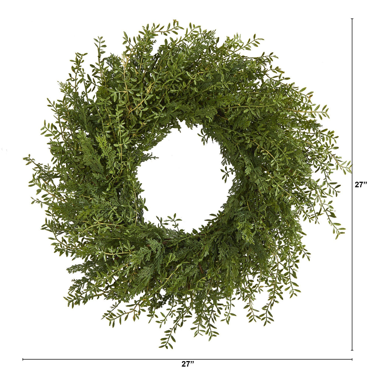 27” Mixed Grass Artificial Wreath