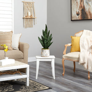 27” Sansevieria Artificial Plant in Decorative Planter