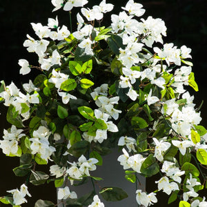 28” UV Resistant Artificial Bougainvillea Hanging  Plant (Indoor/Outdoor) - Set of 2