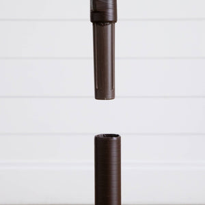 3' 5' 6' Artificial Brown Birch Trees with Warm White LED Lights - Set of 3