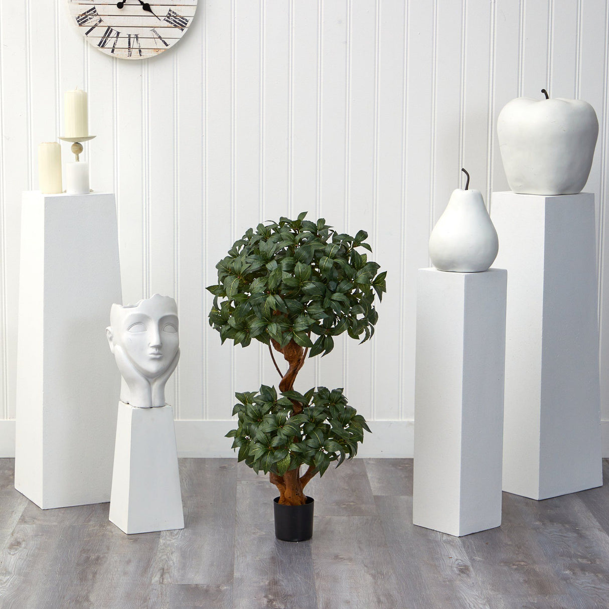3’ Sweet Bay Double Ball Topiary Artificial Tree