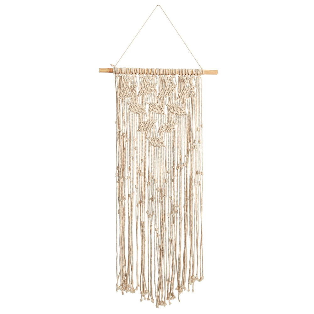 30" Boho Chic Waterfall Leaf Design Macrame Wall Art Décor"