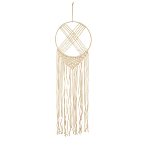 30” Boho Chic Woven Dreamcatcher Macrame Wall Art Décor