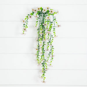 30" UV Resistant Artificial Daisy Hanging Plant (Indoor/Outdoor) - Set of 6