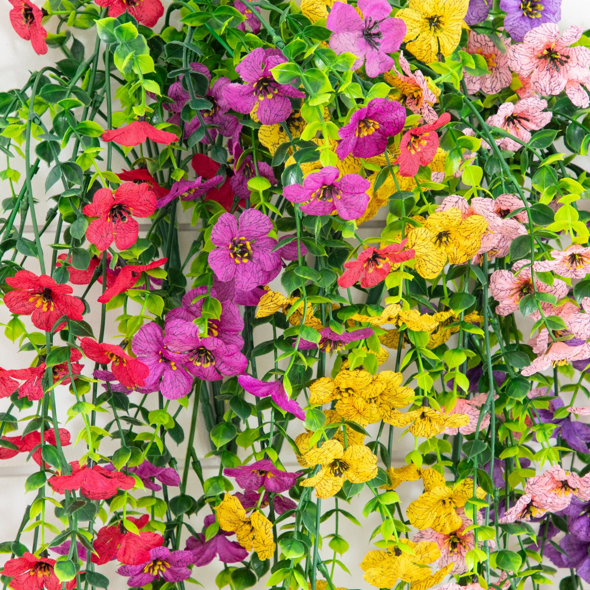 30" UV Resistant Artificial Daisy Hanging Plant (Indoor/Outdoor) - Set of 6