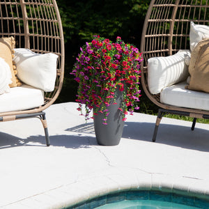 30" UV Resistant Artificial Daisy Hanging Plant (Indoor/Outdoor) - Set of 6