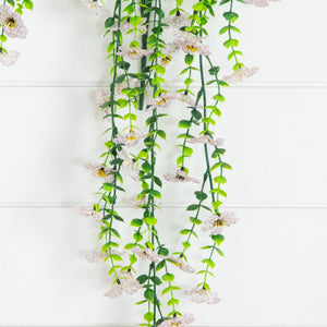 30" UV Resistant Artificial Daisy Hanging Plant (Indoor/Outdoor) - Set of 6