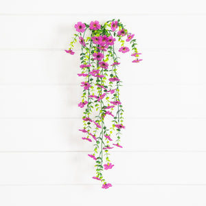 30" UV Resistant Artificial Daisy Hanging Plant (Indoor/Outdoor) - Set of 6