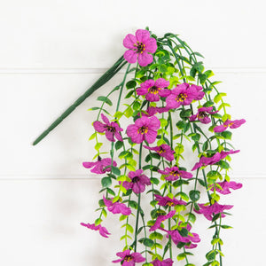 30" UV Resistant Artificial Daisy Hanging Plant (Indoor/Outdoor) - Set of 6