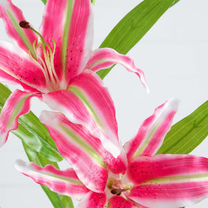 33" Artificial Stargazer Lily Flower - Set of 3