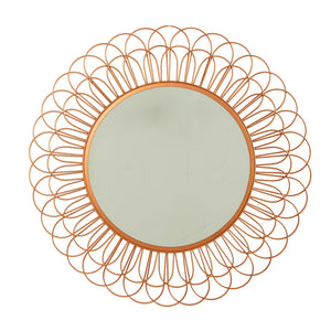 34” Scalloped Mirror Wall Decor