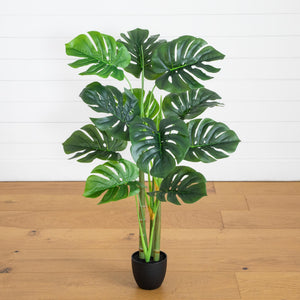 3.5' Artificial Monstera Tree
