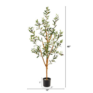 3.5’ Artificial Olive Tree with Sparse Design